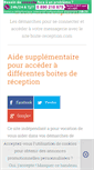 Mobile Screenshot of boite-reception.com